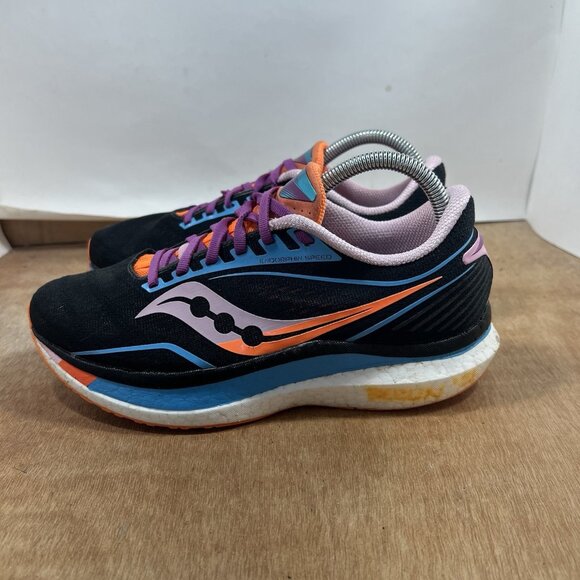 Saucony Endorphin Speed Woman’s Size 9 Shoes Athletic Running Black Sneakers - Picture 3 of 9